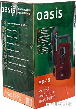 Мойка высокого давления Oasis MD-15