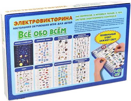 Настольная игра Десятое королевство Электровикторина Все обо всем