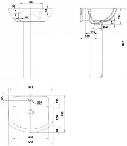 Пьедестал Gala Smart 25430