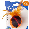 Игрушка для кошек Duvo Plus Мяч с перьями Флэш 12080/DV