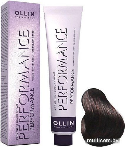 Ollin Professional Performance 4/71 шатен коричнево-пепельный