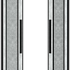 Душевой уголок Grossman Galaxy 90x90x195 300.K33.01.9090.21.02 (черный матовый/шиншилла стекло)