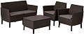 Набор садовой мебели Keter Salemo 2-Sofa Set 253228 (коричневый)