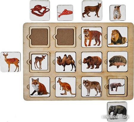 Развивающая игра Smile Decor Секретики Зоопарк П203
