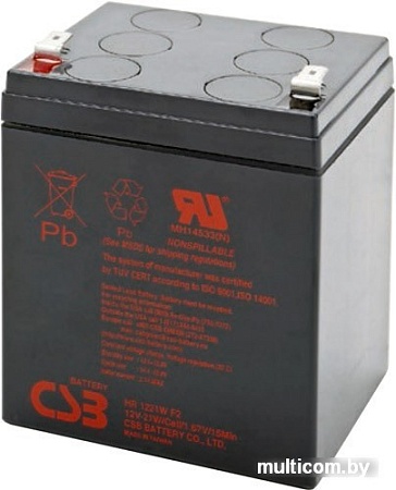 Аккумулятор для ИБП CSB HR1221W F2 (12В/5 А·ч)