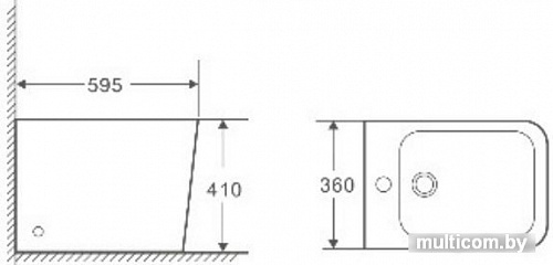 Биде WeltWasser Gelbach 003 MT-BL (черный матовый)