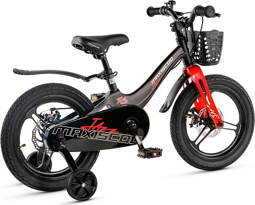 Детский велосипед Maxiscoo Jazz Pro 16 2025 MSC-J1645P (обсидиан)