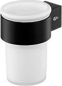 Стакан для зубной щетки и пасты Bisk Futura Black 02959