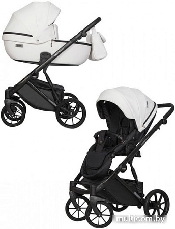 Универсальная коляска Riko Basic Montana Ecco (2 в 1, 11/белый)