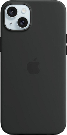 Чехол для телефона Apple MagSafe Silicone Case для iPhone 15 Plus (черный)