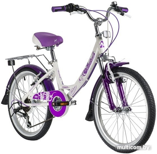 Детский велосипед Novatrack Girlish line 20 20AH6V.GIRLISH.WT9 (белый, 2019)