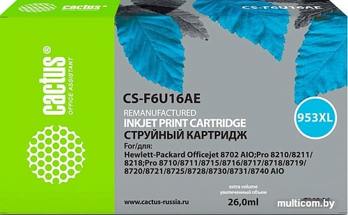 Картридж CACTUS CS-F6U16AE (аналог HP F6U16AE)