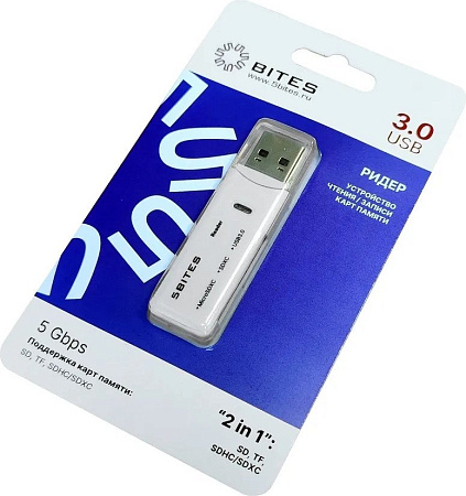 Карт-ридер 5bites RE3-200WH