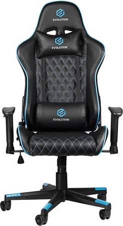 Кресло Evolution Tactic 1 (черный/голубой)