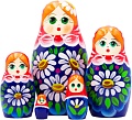 Развивающая игра Брестская Матрешка С букетом ромашек (набор 5 шт)