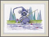 Набор для вышивания Овен Горошек на рыбалке 1197