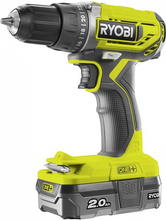 Дрель-шуруповерт Ryobi R18DD2-120G 5133004419 (с 1-им АКБ)