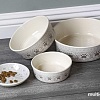 Миска TarHong Medallion Paw PDR5067PBMC (бежевый с лапками)