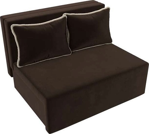 Диван Mebelico Лагуна 114443 (микровельвет, коричневый/бежевый)