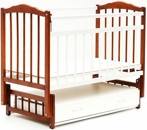 Детская кроватка Bambini 02 (слоновая кость)
