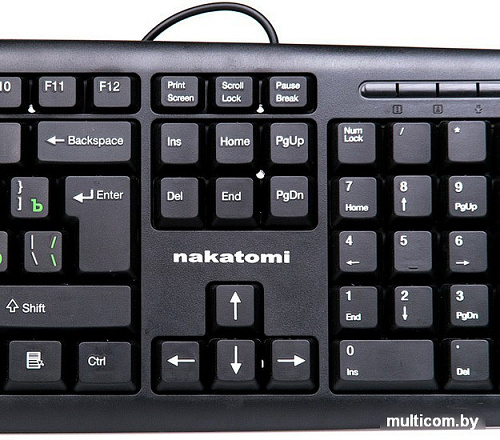 Клавиатура Nakatomi KN-02P Black