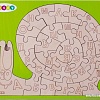 Мозаика/пазл Woody Умная улитка. Планшет 02666