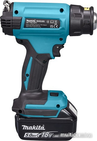 Промышленный фен Makita DHG181RT1J (с 1-им АКБ, кейс)