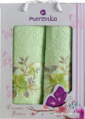 Набор полотенец Merzuka 50x90/70x140 10678 (2 шт, фисташковый)
