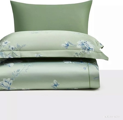 Постельное белье Arya Majestik Бамбук 2сп 8680943247520 (зеленый/синий)