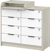 Атон Мебель Zeus 1008 ЛДСП с шариковыми направляющими (шимо светлый/белый)