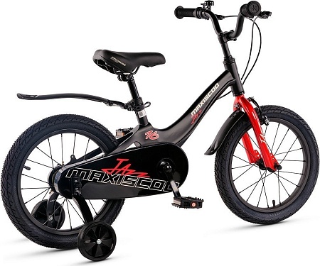 Детский велосипед Maxiscoo Jazz Стандарт Плюс 16 2025 MSC-J1645 (обсидиан, разобранный)