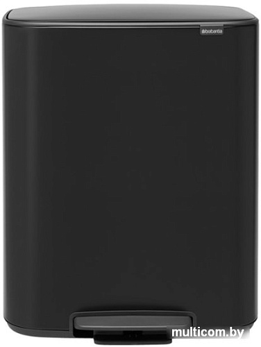 Brabantia Bo Pedal Bin 60 л (черный матовый)