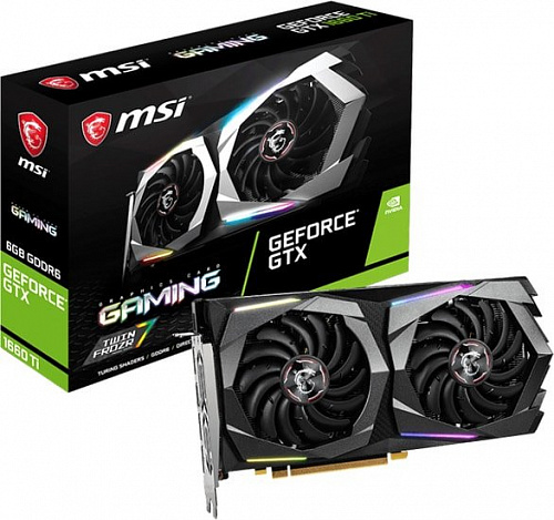 Видеокарта MSI GeForce GTX 1660 Ti Gaming 6GB GDDR6