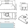 Кухонная вытяжка Falmec Gruppo Incasso Design 105 800 м3/ч (нержавеющая сталь)