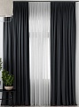 Комплект штор и гардин Pasionaria Блэкаут 480x230 (3 шт, черный)