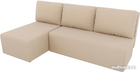 Угловой диван Mio Tesoro Берген левый (рогожка, бежевый)