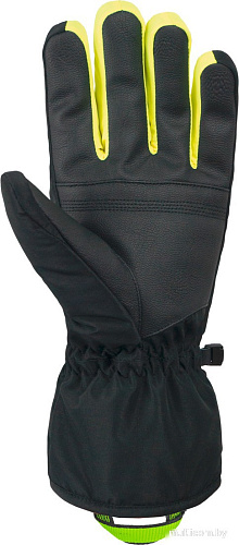 Горнолыжные перчатки Reusch Snow King 6201198-7800 (р-р 10, Black/Dress Blue/Safety Yellow)