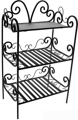 Полка для обуви Dudo ЭН-3 (черный)