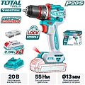 Дрель-шуруповерт Total TDLI205582 (с 1-им АКБ)