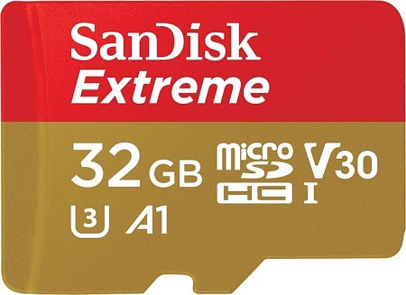 Карта памяти SanDisk Extreme microSDHC SDSQXAF-032G-GN6MN 32GB