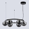 Подвесная люстра Ambrella light LH12003/6 BK/GD/SM (черный/золото/дымчатый)