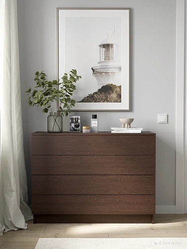 Комод Горизонт Нео 1050 4 ящика (венге)