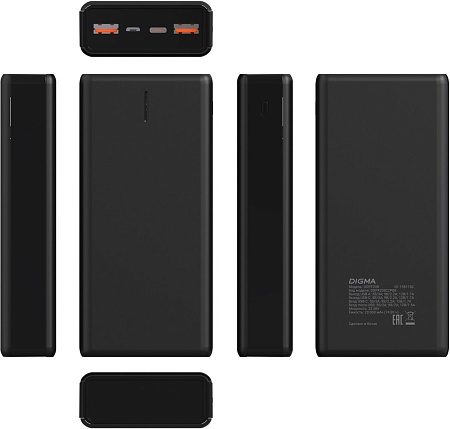 Digma DGPF20B 20000mAh (черный)