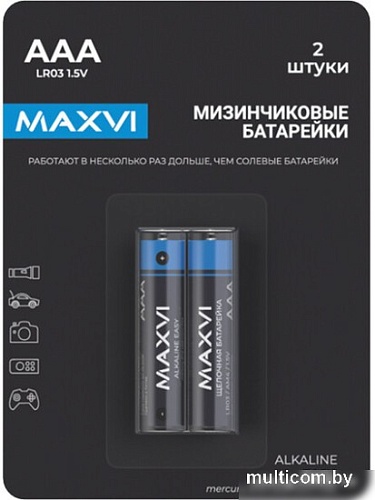 Батарейка Maxvi MBLR03ES2 AAA 2 шт