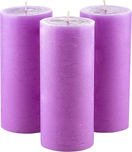 Набор свечей Мелт 150 мм (3 шт, лиловый)