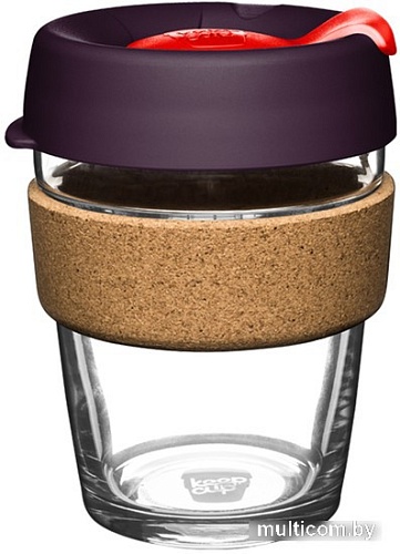 Многоразовый стакан KeepCup Brew Cork M Red Bells 340мл (бордовый)