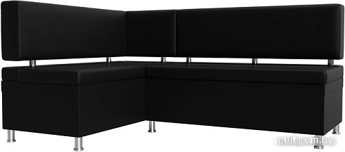 Угловой диван Лига диванов Стайл левый 114529L (экокожа черный)