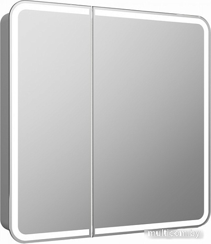 Континент Шкаф с зеркалом Elliott Led 80x80 (с датчиком движения)