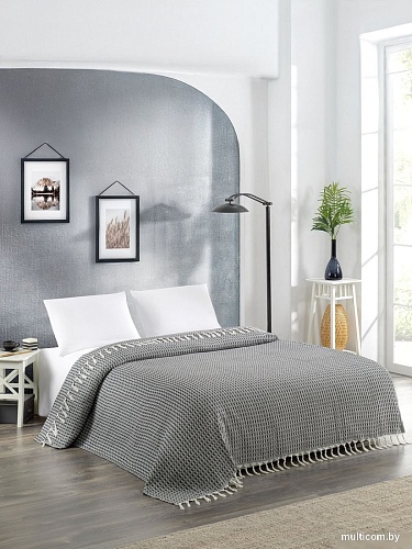 Meteor Devone с бахромой 200x230 (12309 черный)