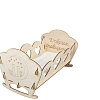 Кроватка для кукол Leader Toys Good Dreams Cat 11292 (дерево светлое)